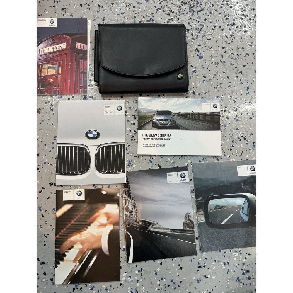 2015 BMW 3 Series Owners Manual Quick Reference Guide With Case Included